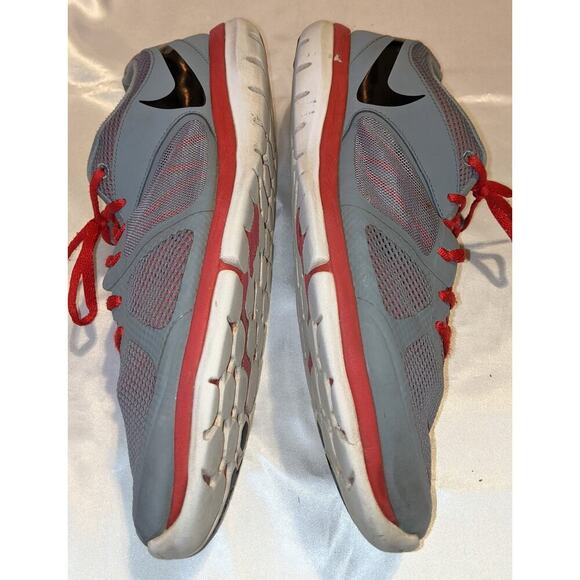 Nike Mens Flex 2014 Gray Red Lace Up Running Shoes Size 14 Sneakers 642791-003 - Picture 6 of 10